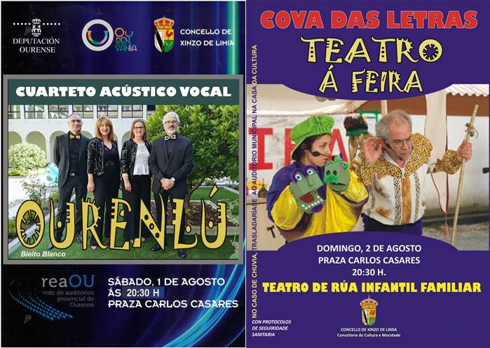 Música e teatro este fin de semana en Xinzo