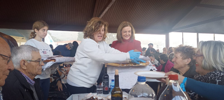 Magosto popular en Porqueira, este ano ata con marisco