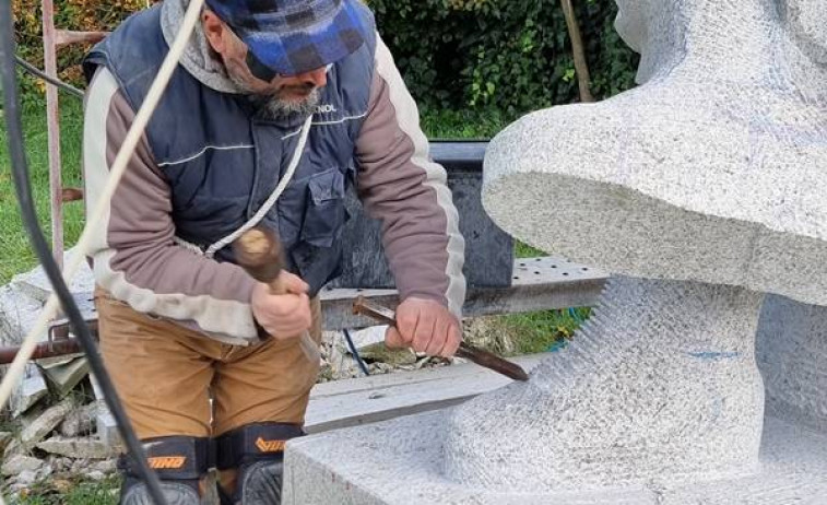 14 toneladas de granito da Limia para a primeira médica de Galicia (da Limia)