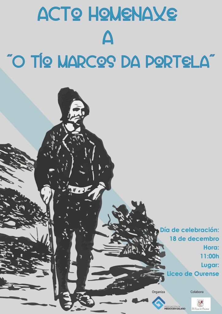 A ASOCIACIÓN DE MEDIOS EN GALEGO HOMENAXEA A  VALENTÍN LAMAS CARVAJAL NO LICEO DE OURENSE
