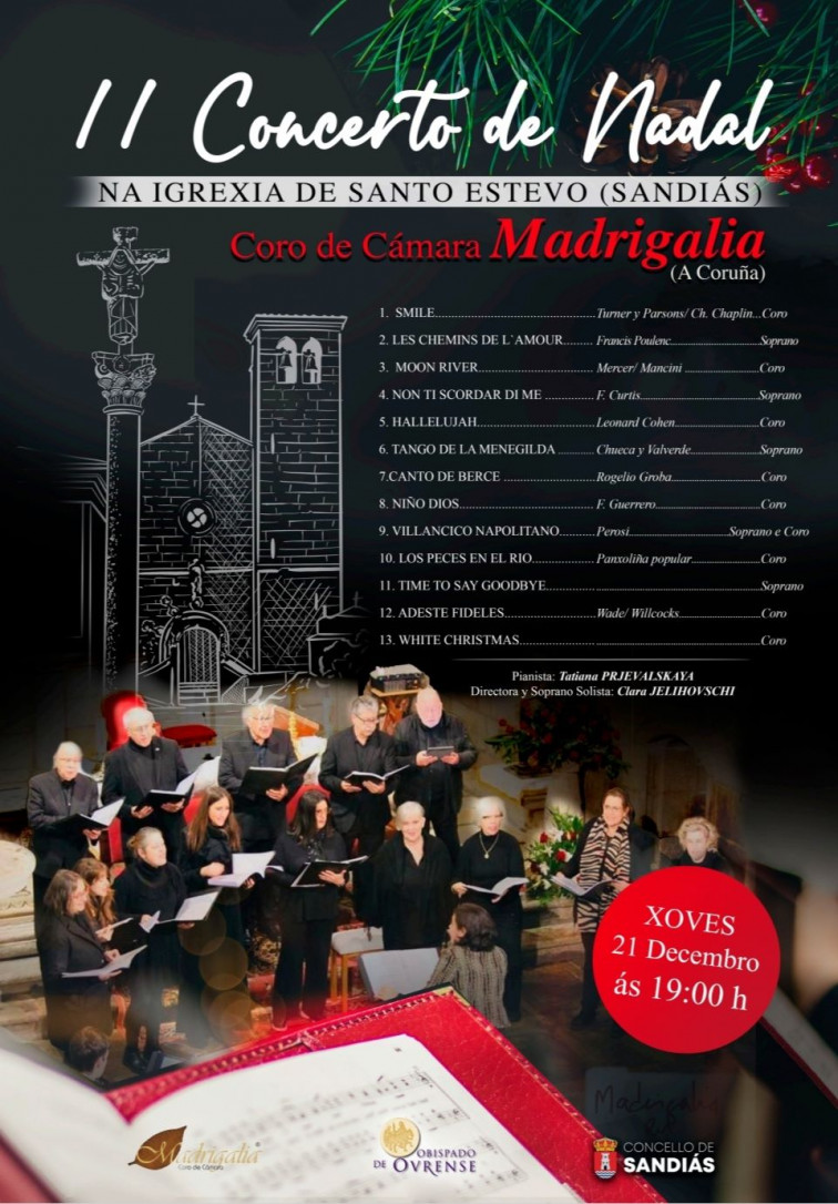 Volve o coro Madrigalia a Sandiás