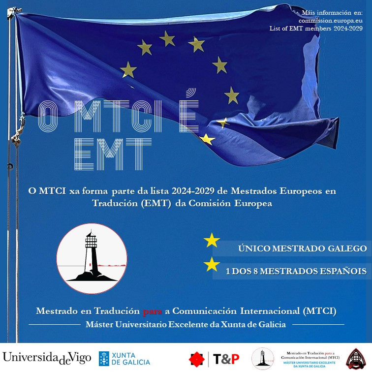 ​O limián e profesor da Universidade de Vigo Óscar Ferreiro Vázquez, coordinador do Máster en Tradución para a Comunicación Internacional, obtén o prestixioso  selo de Excelencia Europea.
