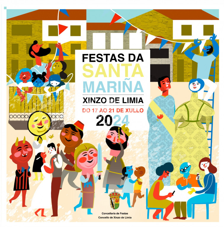 Xa hai cartel para as Festas da Santa Mariña