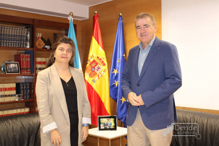 A alcaldesa de Lobios reuníuse co delegado da Xunta