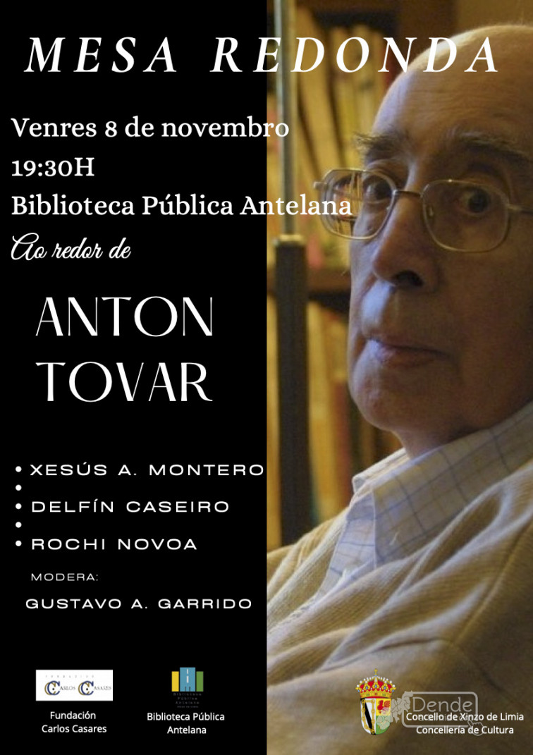 Mesa redonda sobre Antón Tovar na Biblioteca Pública Antelana