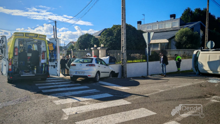 Accidente na rotonda do pavillon de Xinzo