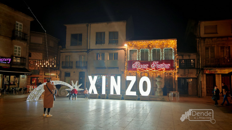 Xinzo xa ten a súa postal do Nadal 2024