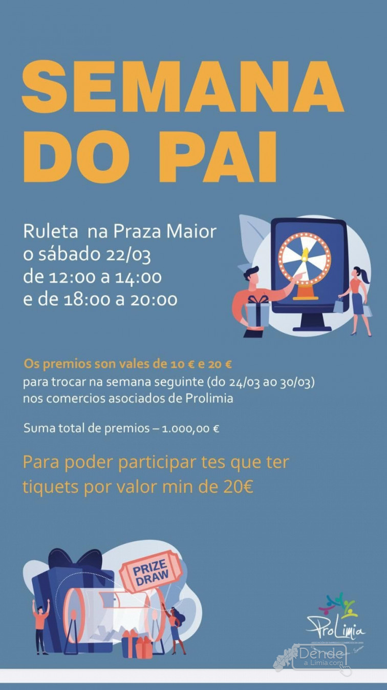 ​ProLimia celebra a Semana do Pai con premios para fomentar o consumo no comercio local