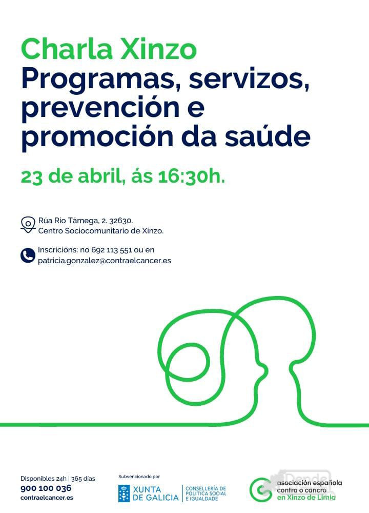 Charla informativa sobre saúde e prevención no Centro Sociocomunitario de Xinzo