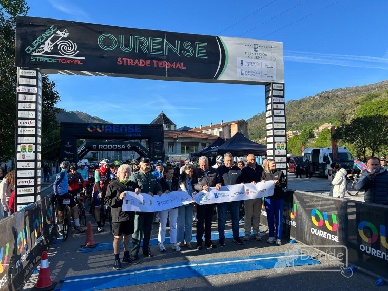 A Ourense Strade Termal homenaxea a un ciclista que faleceu na explosión dunha mina en Asturias o pasado 31 de marzo