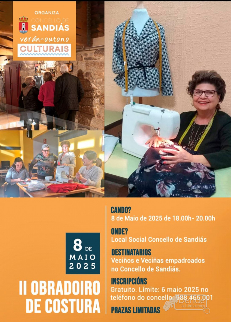 Comeza o II Obradoiro de Costura en Sandiás
