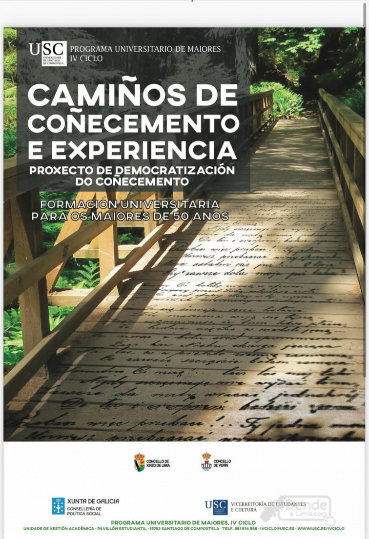 ​A Universidade de Maiores da USC ofrecerá tres sesións formativas na Casa da Cultura de Xinzo de Limia durante o mes de maio