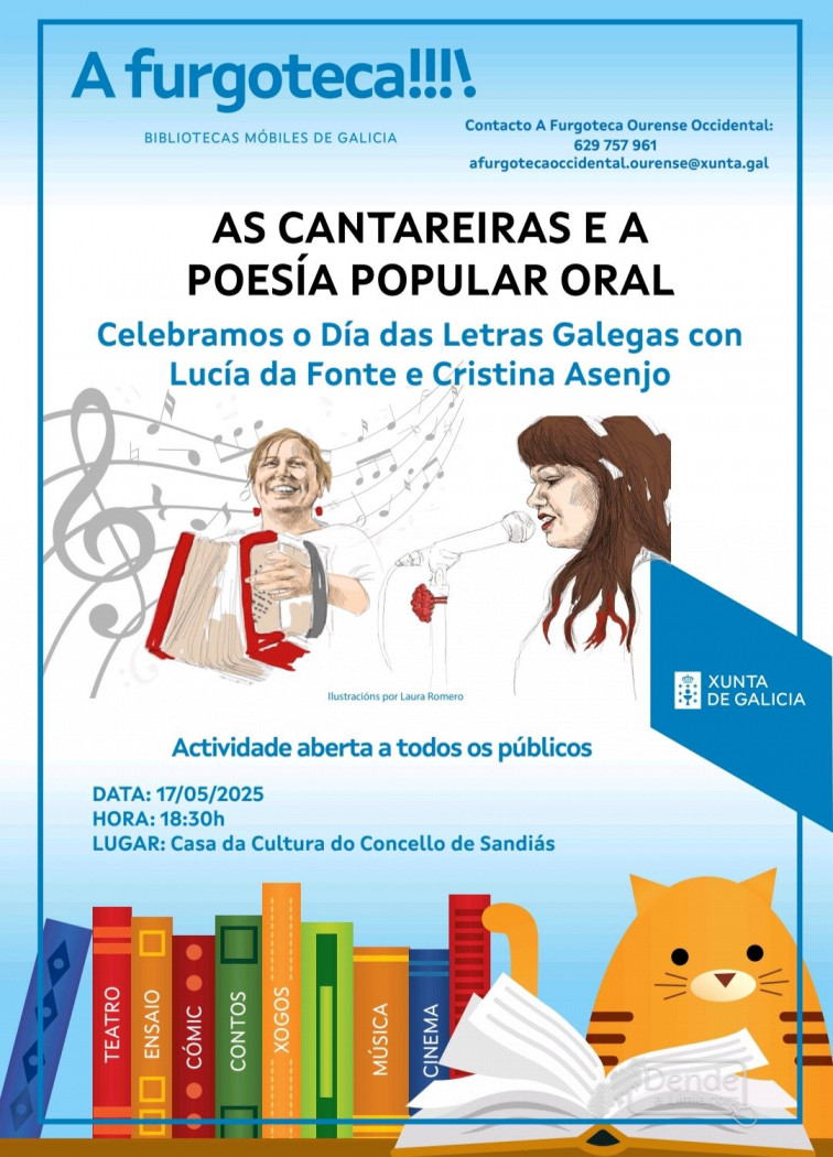 Sandiás celebra o Día das Letras Galegas co obradoiro de Lucía Casal e Cristina Asenjo