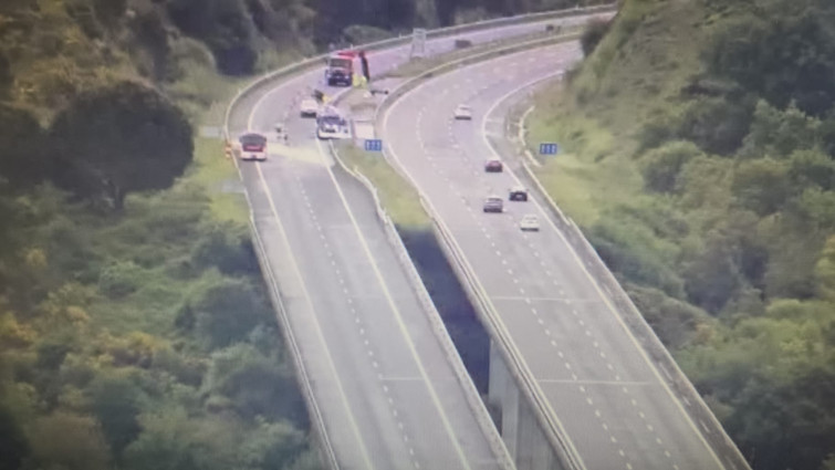 Cortada a A-52  altura de Allariz