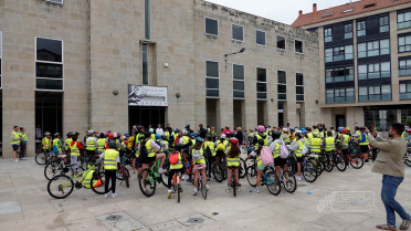 Día da bici escolar en Xinzo
