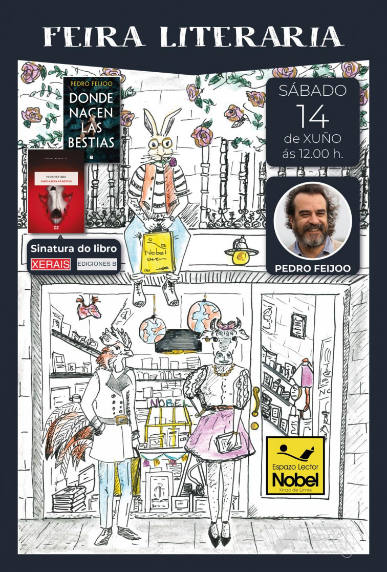 Pedro Feijoo estará na Libreria Nobel firmando a súa última novela