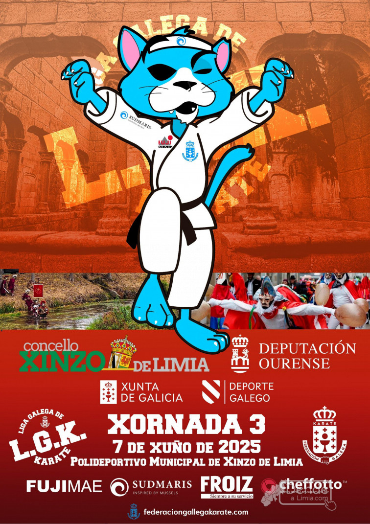 Xinzo de Limia acollerá este sábado unha das grandes citas do karate galego