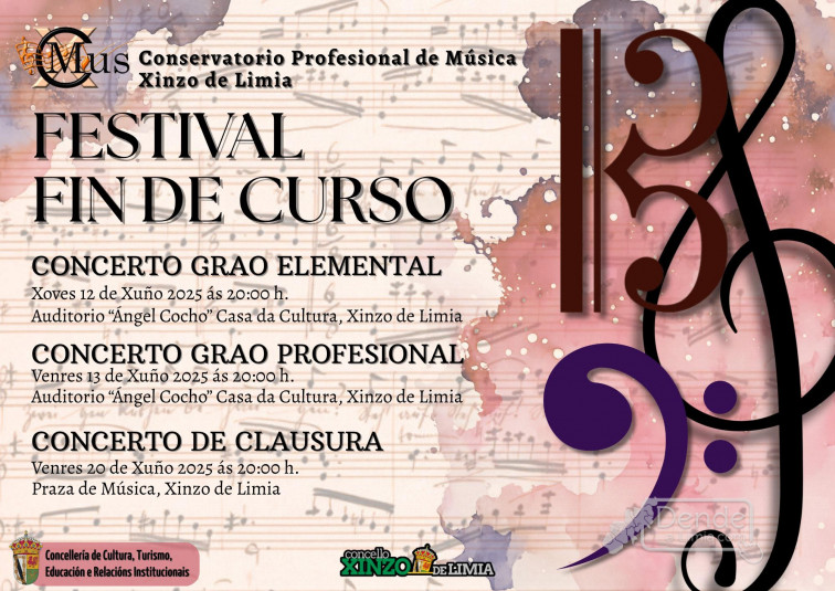 O Conservatorio Profesional de Música de Xinzo pecha o curso cun festival cheo de talento