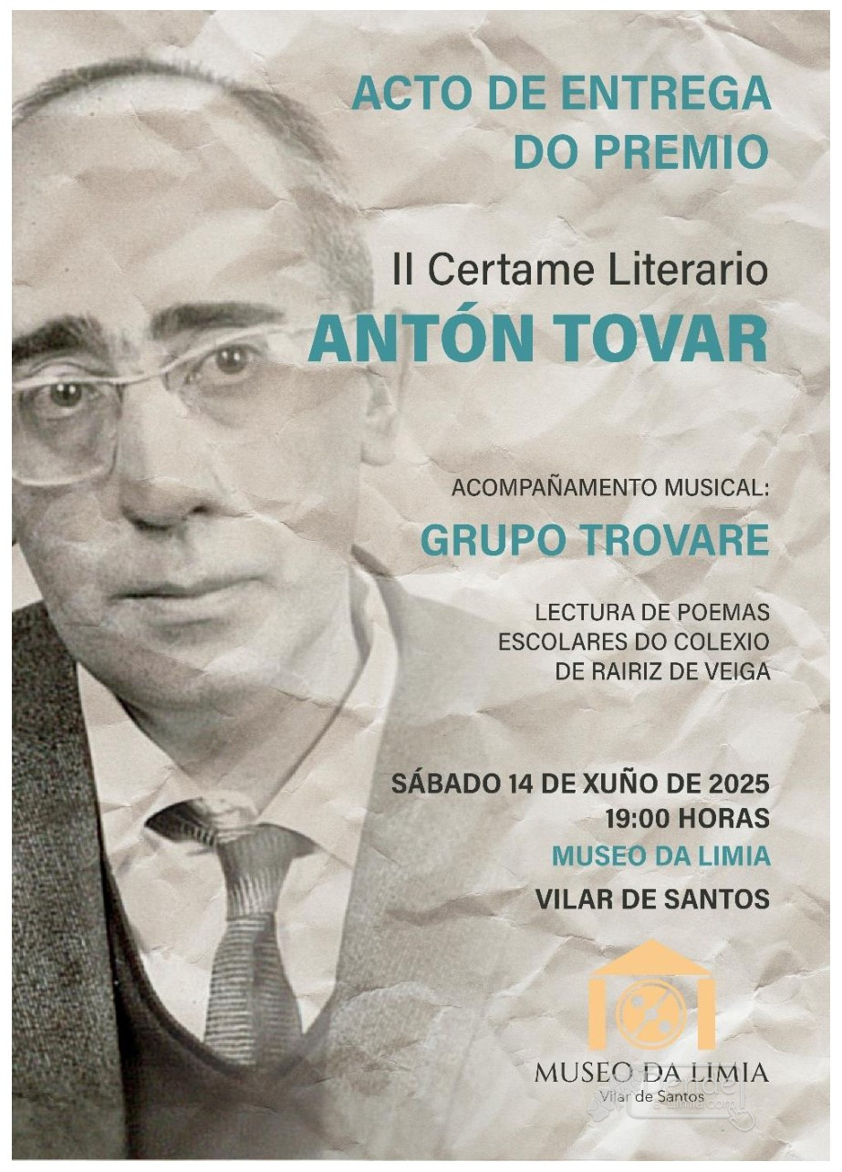 O II Certame Literario Antón Tovar xa ten gañador.