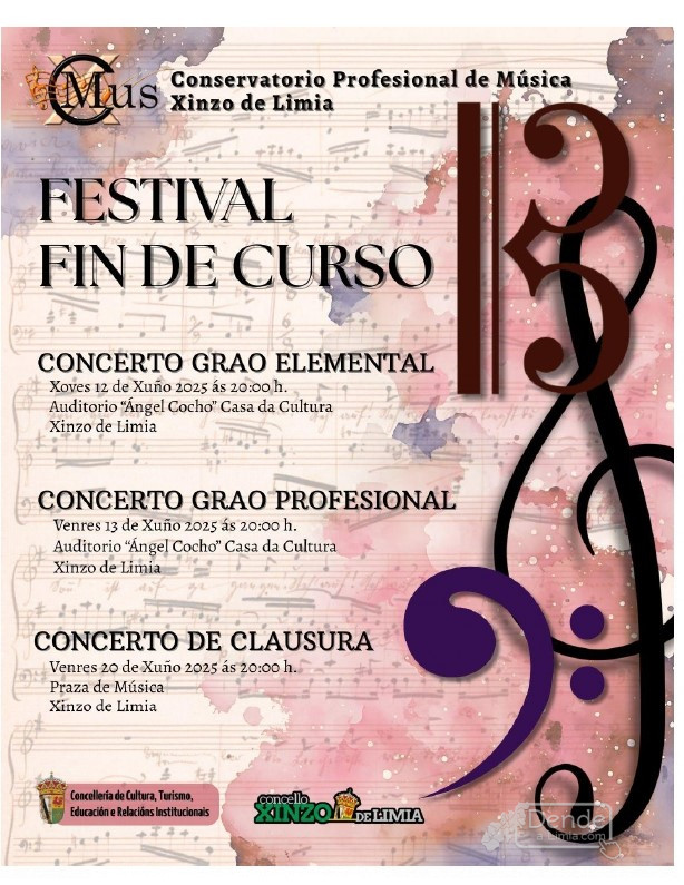 Festival Fin de Curso do Conservatorio Profesional de Música de Xinzo