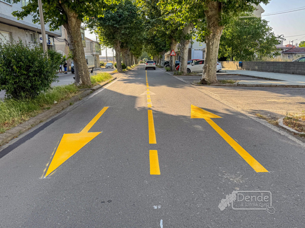 O Concello de Xinzo activa o control automatizado de accesos na vía de servizo da Avenida de Celanova e reorganiza o tráfico co dobre sentido de circulación