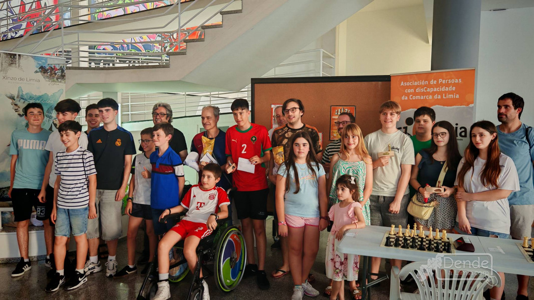 Récord de participantes no torneo de xadrez de Xinzo