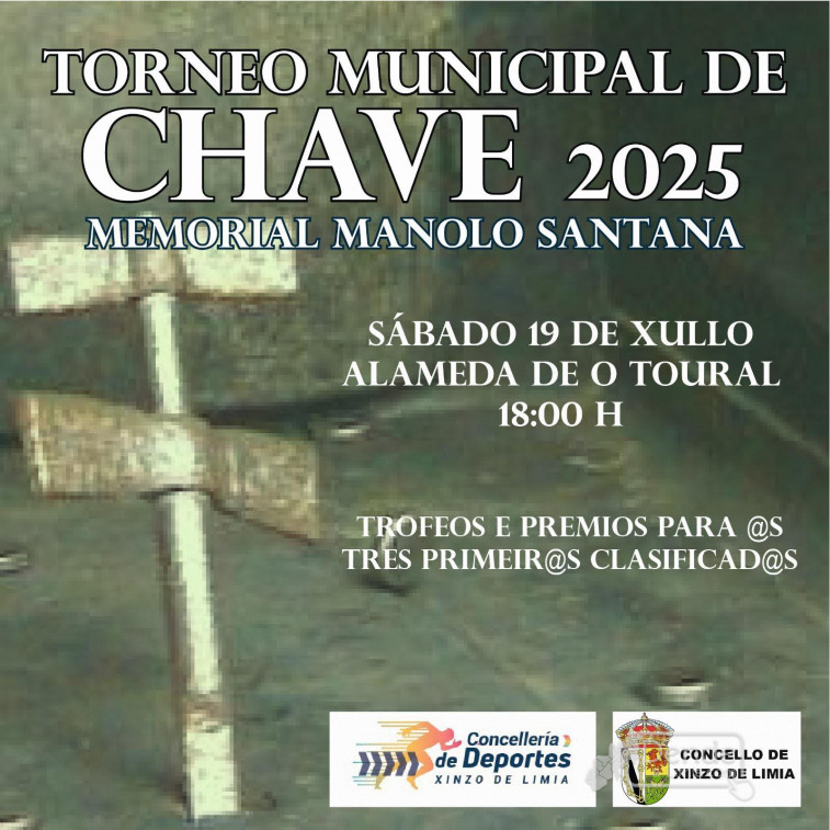 Xinzo celebra o Torneo Municipal de Chave Memorial Manolo Santana este sábado 19 de xullo