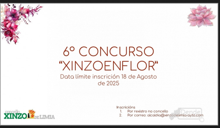 O Concello de Xinzo convoca o VI Concurso “Xinzo en Flor” para embelecer balcóns e xardíns