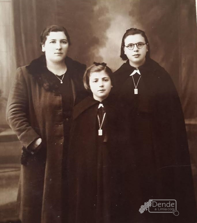 3. De Izquierda a derecha Adelaida Costa, Aurita Gil Costa y Manuela Gil Costa. Archivo familiar.