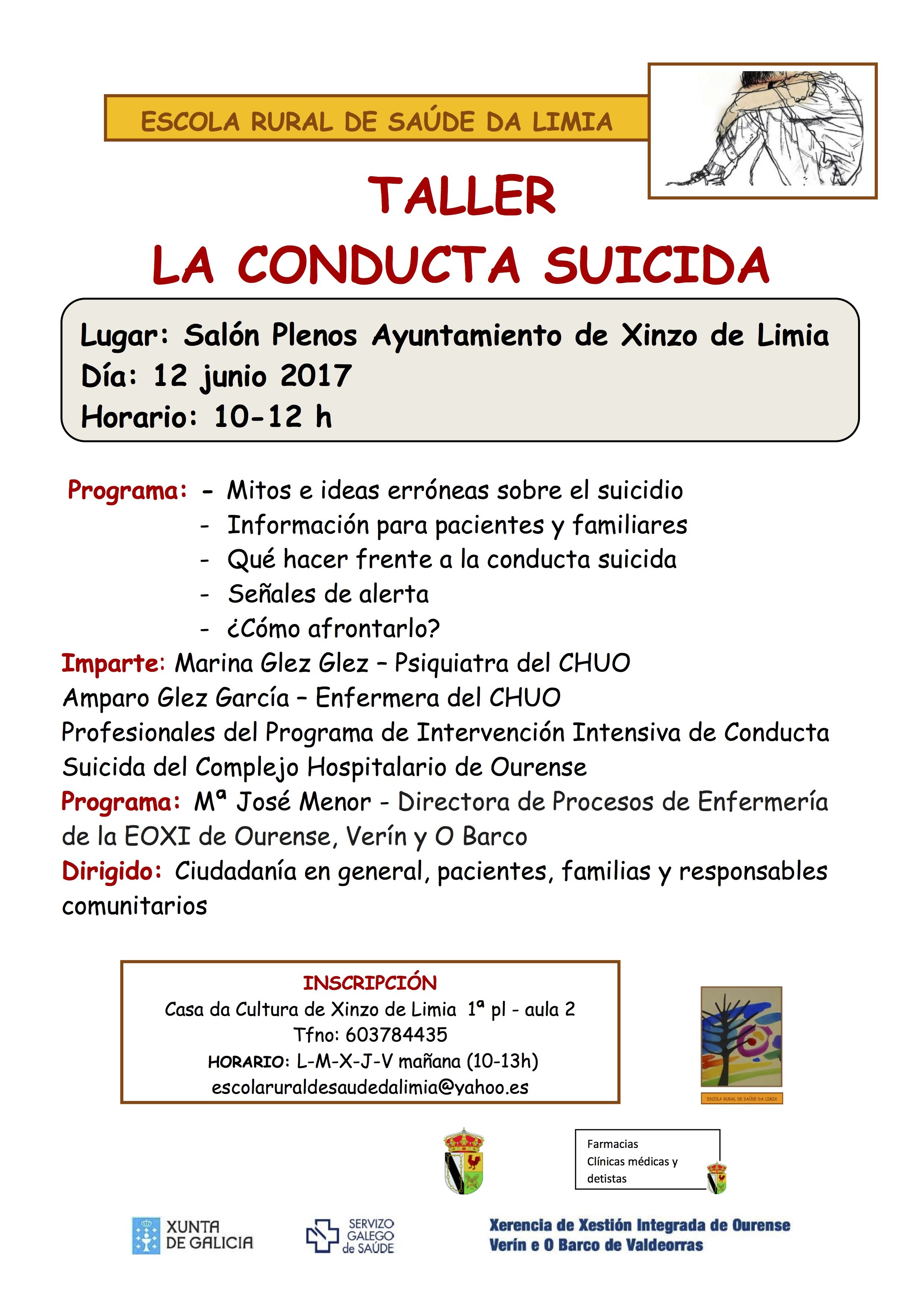 PROGRAMA TALLER CONDUCTA     SUICIDA