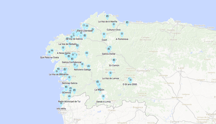 MediaMapa.Gal é un proxecto promovido por Cruz Negreira para crear o mapa dos medios galegos 