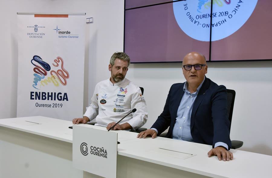 Miguel González e Manuel Baltar na presentación de Enbhiga 2019