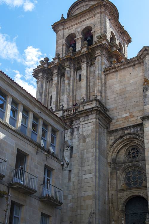 Bieito Romero en la torre de la Catedral