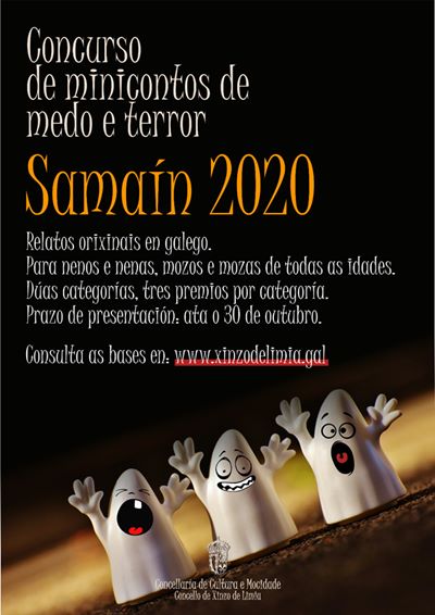 Carteleira concurso de minicontos Samaín 2020-2