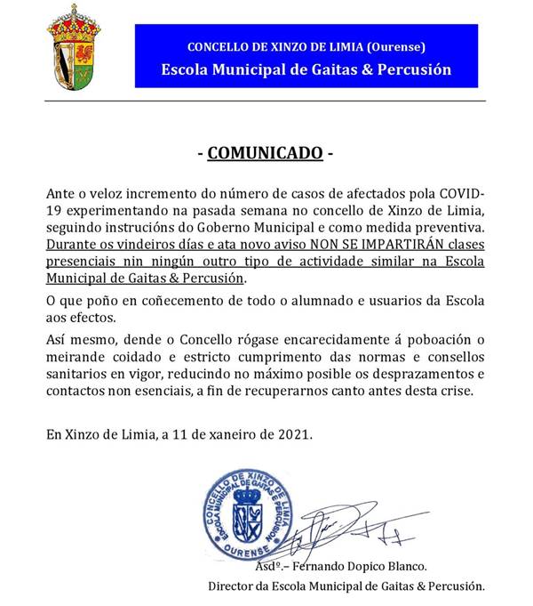 nota escola de gaitas