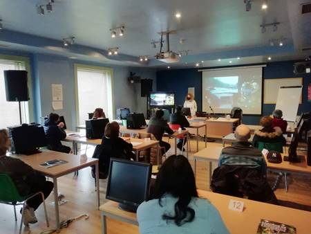 Clase teórica do curso da USC