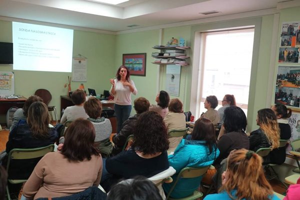 Taller en la ESCOLA RURAL DE SAUDE DA LIMIA