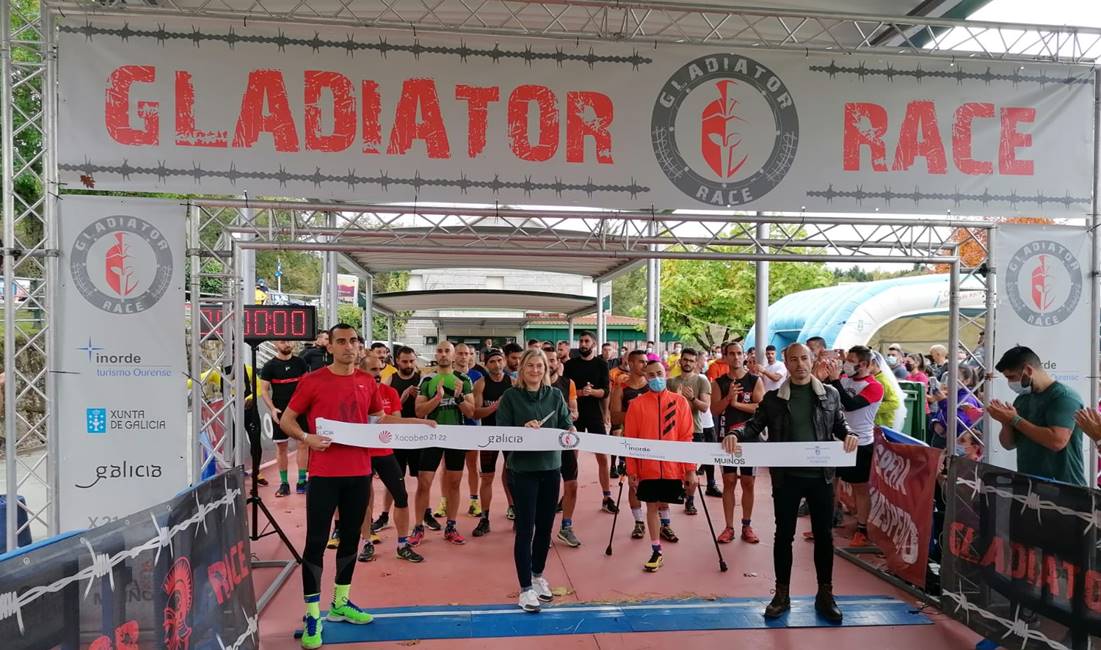 Emma González na saída da Gladiator Race 2021