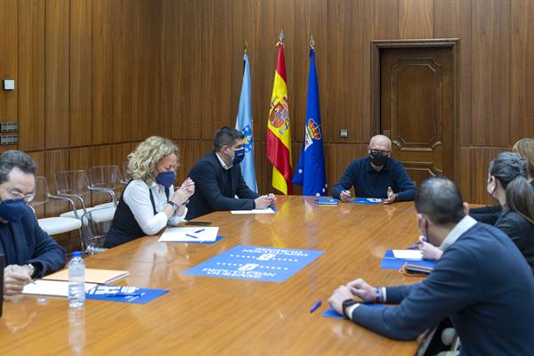 Reunión Manuel Baltar (Presidente Deputación Ourense) para organizar o plan estratéxico do 