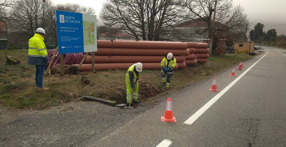 Obras estrada Baltar