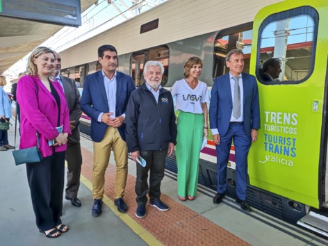 -12.30 horas: Presentación da campaña “Trenes Turísticos de Galicia 2022”.- O vicepresidente primeiro da Deputación, Rosendo Fernández, intervén na presentación da campaña “Trenes Turísticos de Galicia 2022”. Estará acompañado pola directora da Axencia de Turismo de Galicia, Nava Castro; e o director da Área de Negocios de Alta Velocidade e outros servizos comerciais de RENFE Viajeros, Francisco Arteaga. Lugar: Estación de Tren de Ourense (Ourense-Empalme).