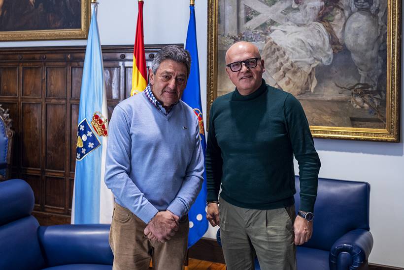 Reunión Manuel Baltar (Presidente da Deputación Ourense) con José Antonio Feijoo Alonso (Alcalde de Baltar).