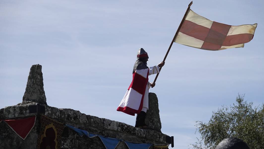 Momento da conquista do castelo polos cristiáns